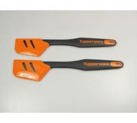 Tupperware Espátula, Mango de Color Negro de Color Naranja (2) D167 - Top de espátulas P 21445