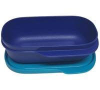 Tupperware Fiambrera to Go Clevere Pause de 120 ml, fiambrera con divisor Eco+ School (120 ml, azul turquesa)