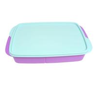Tupperware Fiambrera To Go Clevere Pause de 590 ml, con divisor, Eco+, fiambrera escolar con compartimento (lila y XL, 1000 ml)
