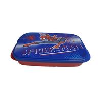 Tupperware Fiambrera To Go Clevere Pause de 590 ml, con divisor Eco+, fiambrera escolar con departamento de Spiderman (azul)