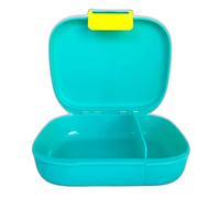 Tupperware To Go 1, 2, 3 Fiambrera con divisor, color turquesa y amarillo, para niños