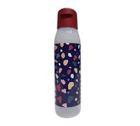 Tupperware to Go Eco 500ml Eco Easy Flip Top Botella EcoEasy adecuada para bebidas FlipTop Jardín de infantes Deporte Escuela 500ml redonda patrón rojo