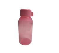 Tupperware to Go Eco Easy Flip Top Botella de agua EcoEasy EcoEasy con gas rosa con cierre giratorio