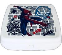 Tupperware to Go Twin Eco+ Spiderman Marvel blanco azul lata de pan Sandwich ...