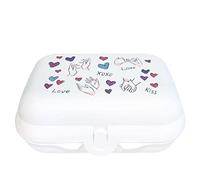 Tupperware To Go Twin Love Kiss - Fiambrera, cofre 12x9x5cm aperitivos, color blanco