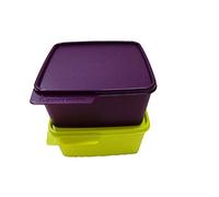 Tupperware Tupin Keep Tab - Juego de recipientes de plástico (1,2 L, cualquier color), 2 unidades