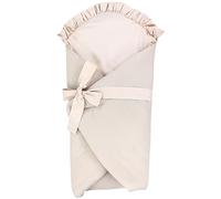 TupTam Arrullo Mantita Envolvente para Bebé con un Lazo, Muselina/Beige, 70 x 70 cm