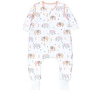 TupTam Bebé Saco de Dormir con Piernas y Pies de Invierno para Niñas y Niños, Elefante/Luna, 80-86