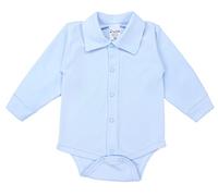 TupTam Body Bebe con Cuello Manga Larga o Corta - Bodies Bebe 100% Algodón Certificado OEKO-TEX, Azul, 74