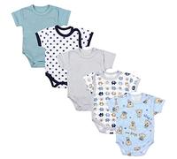 TupTam Body Bebé Niño - Pack de 5 Bodies Wrap de Algodón - Certificados OEKO-TEX, Mix de colores 3, 74
