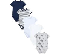 TupTam Body Bebé - Pack de 5 Bodies Bebé Niño 0-3 Meses - Body Bebé 100% Algodón Transpirable, Mix de colores 3, 80