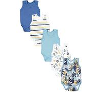 TupTam Body Bebé - Pack de 5 Bodies de Algodón Suave, Ropa Niño 0-3 Meses, OEKO-TEX, Koala/Safari/Rayas/Verde menta/Naranja/Azul, 116