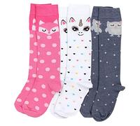 TupTam Calcetines Hasta la Rodilla para Niñas Pack de 3, Mix de colores 1, 23-26