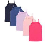 TupTam Camiseta Interior Niña - Pack de 5 Camisetas Tirantes Niña de Algodón Suave