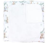 TupTam Colchón para Cambiador con 2 Fundas der Rizo, Bebé ANK019, Safari swing verde, 76 x 76 cm