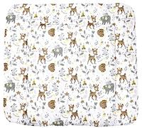 TupTam Colchón para Cambiador para Bebés Niños y Niñas, Los Animales Salvajes, 70 x 70 cm