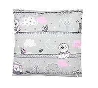 TupTam Funda para Cojin con Diseño Decorativo para Niños, Oso Rosa, 40 x 60 cm