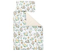 TupTam Juego de Ropa de Cama para Niños, de 2 Piezas., Animales con Hojas, 135x100 cm