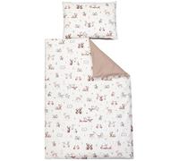 TupTam Juego de Ropa de Cama para Niños, de 2 Piezas., Animalitos del Bosque/Marrón Claro, 135x100 cm