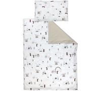 TupTam Juego de Ropa de Cama para Niños, de 2 Piezas., Tractores/Arcoíris/Beige/Puntos, 135x100 cm