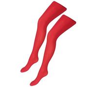 TupTam Medias para Niña de Microfibra 40 DEN - Pack 2 uds, Rojo, 116-122