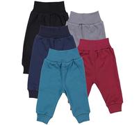 TupTam Pantalones Bebé 5 Unidades - Pantalón Algodón Suave para Bebé Niño y Niña, Certificación Oeko-Tex, Niño 6, 92
