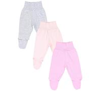 TupTam Polaina de Bebé para Niñas, Pack de 3, Rosa Gris Rosa, 68