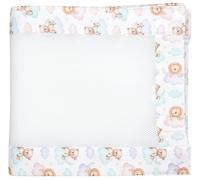 TupTam Protección Barandilla Protector de Cuna Malla Bebé Nido Cuna 3D Mesh 2 Pack, León y Oso, Aprox. 128 x 30 cm (para Cuna 140x70)
