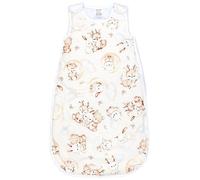 TupTam Saco bebé 2,5 TOG - Sin mangas, cremallera, OEKO-TEX, Animales beige sobre nubes/Beige, 56-62