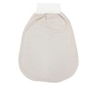 TupTam Saco de Dormir Bebé con Cintura Ancha - Saco de Dormir Niños Verano en Algodón Suave, Raya Beige, 6-12 meses
