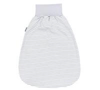 TupTam Saco de Dormir Bebé con Cintura Ancha - Saco de Dormir Niños Verano en Algodón Suave, Rayas Gris, 0-6 meses