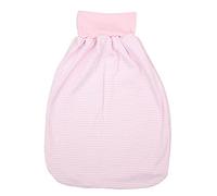 TupTam Saco de Dormir Bebé con Cintura Ancha - Saco de Dormir Niños Verano en Algodón Suave, Rayas Rosa, 0-6 meses