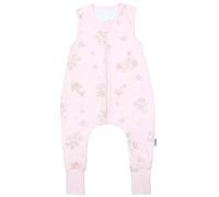 TupTam Saco de Dormir Bebé con Piernas - Saco Bebé Dormir Verano 0.5 TOG, Algodón OEKO-TEX, Flores de mariposa rosa, 92-98