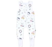 TupTam Saco de Dormir Bebé con Piernas - Saco de Dormir Niños 2.5 TOG para Todo el Año, Algodón OEKO-TEX, Animales de hadas con pie reversible, 104-110