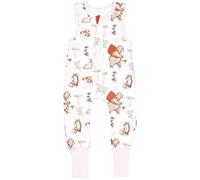 TupTam Saco de Dormir Bebé con Piernas - Saco de Dormir Niños 2.5 TOG para Todo el Año, Algodón OEKO-TEX, Animales del bosque con pie reversible, 104-110