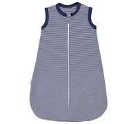 TupTam Saco de Dormir Bebé Verano - Saco Dormir Niño 0.5 TOG Algodón OEKO-TEX, Unisex, Transpirable, Rayas Azul Oscuro, 74-80