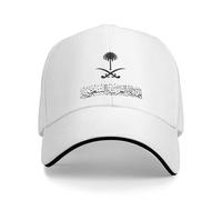 TUQIAAM Gorra de béisbol Gorra de béisbol con Emblema Retro de Arabia Saudita, Sombrero sándwich, Ajustable, Unisex, para Regalo al Aire Libre