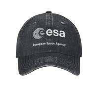 TUQIAAM Gorras de béisbol EESA-Agencia Espacial Europea para Hombre y Mujer, Gorra de béisbol con Cierre Trasero de Tejido Vaquero Desgastado, Ajustable, para Actividades al Aire Libre