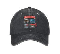 TUQIAAM Raging Red Ball 4 The Black Square Hommes Femmes Casquettes de Baseball Jeu Chapeaux en Denim en détresse Vintage Outdoor Golf Snapback regolabile