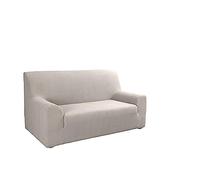 Tural - Funda de Sofá Elástica Modelo la Valeta, Color Beige. 2 Plazas (130-160cm). Elástica, Adaptable y Resistente a los Lavados.
