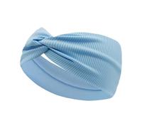 Turbante Con Diadema Para Mujer Diadema elástica con hilo sedoso for yoga, entrenamiento, correr, deporte, turbante for mujer y niña(Light Blue)