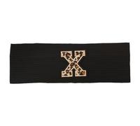 Turbante Con Diadema Para Mujer Diademas De Punto A Rayas Con Letras Estampadas, Suaves Y Casuales, Algodón Acanalado, Accesorios For El Cabello For Mujer(Black X)