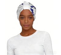 Turbante con diseño de mapa de la bandera del estado de Alaska para mujer, gorro elástico para dormir para quimioterapia, uso diario