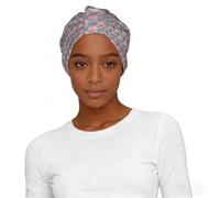 Turbante con estampado de flamenco rosa en la playa para mujer, gorro elástico impreso para la cabeza, talla única, estilo diario, elegante regalo