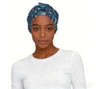 Turbante con estampado de tortuga marina para mujer, gorro elástico impreso para la cabeza, talla única, estilo diario, elegante regalo