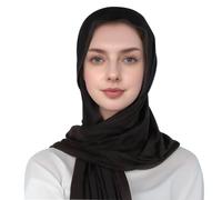 Turbante de moda para mujer como elegante tocado bufanda versátil para ocasiones especiales, Negro , Talla única