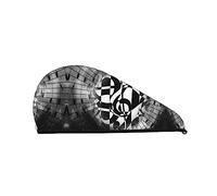 Turbante de pelo de secado rápido con claves musicales, sin encrespamiento para mujeres, pelo mojado/rizado/más largo/más grueso, superabsorbente/suave