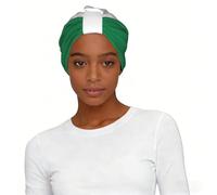 Turbante estampado de la bandera de Nigeria para mujer, gorro elástico para dormir, gorro ligero para dormir, regalo para la piel sensible a la quimioterapia