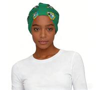 Turbante estampado de la bandera de Washington para mujer, gorro elástico para dormir, gorro ligero para dormir, regalo para la piel sensible a la quimioterapia