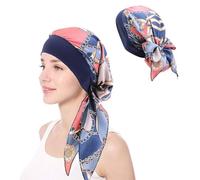 Turbante para quimioterapia, quimioterapia contra el cáncer, tocados para el cáncer, turbante para mujer, pañuelos, turbante de verano para mujer para quimioterapia, cáncer, sueño, caída del cabello